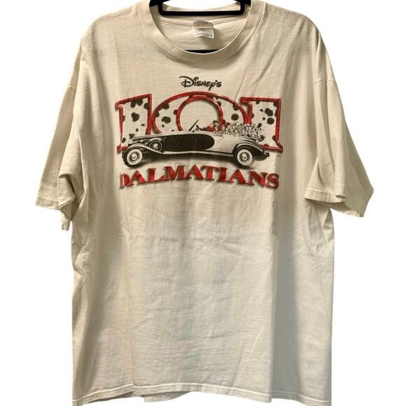 Vintage 90s 101 Dalmatians Movie Promo So Many Dogs So Little Time Shirt XL